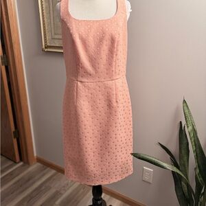 Elegant peachy Coral Sleeveless Dress